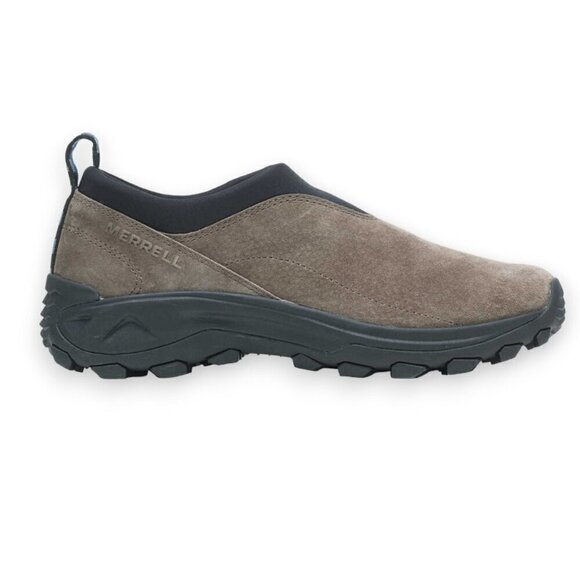 Merrell Suede Slip On Winter Mocs in Gunsmoke Brown Trail Shoes, Size 8.5 - Picture 1 of 11